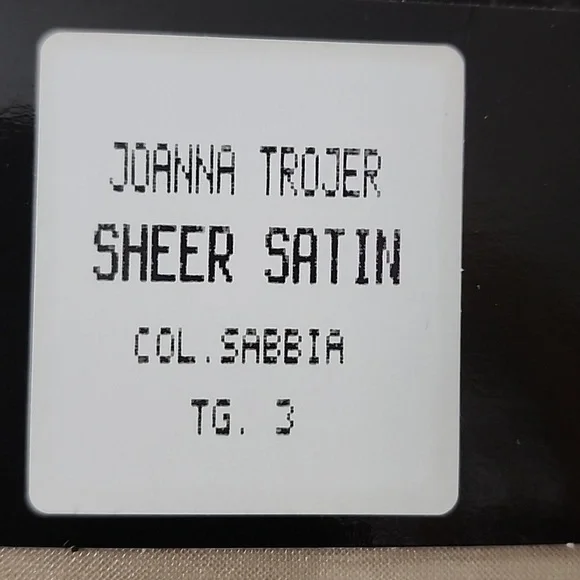 NWT'S JOANNA TROJER SATIN SHEER HOSIERY - Picture 3 of 5